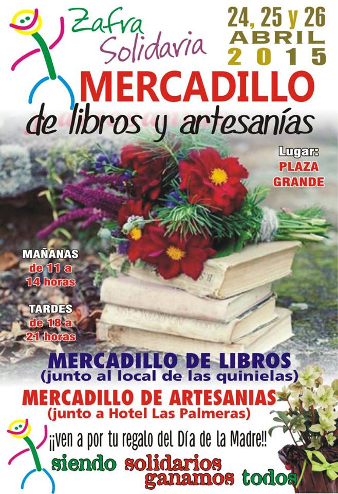 mercadillo de libros y artesania