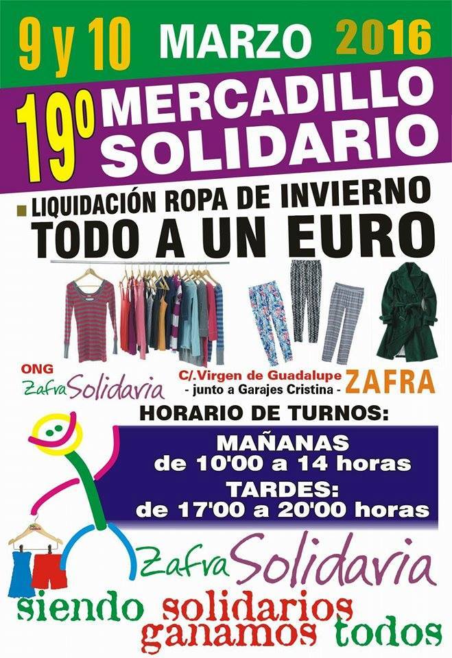 mercadillo solidario marzo