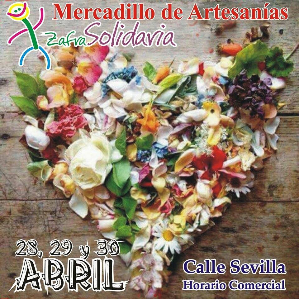 mercado de artesanias Zafra Solidaria