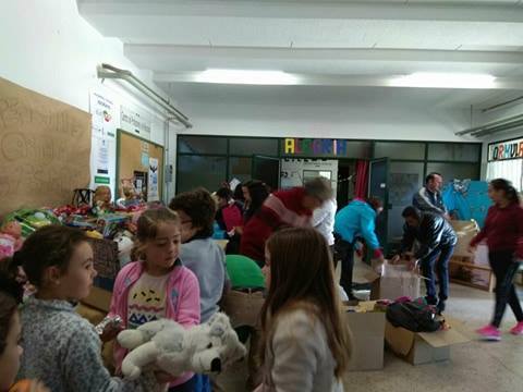 Recogida de juguetes solidarios en colegio Manuel Marin Zafra