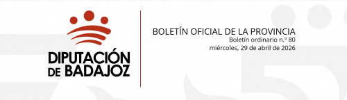 Boletín Oficial Provincia Badajoz número 80 anuncio 1497/2026 subvención Zafra Solidaria