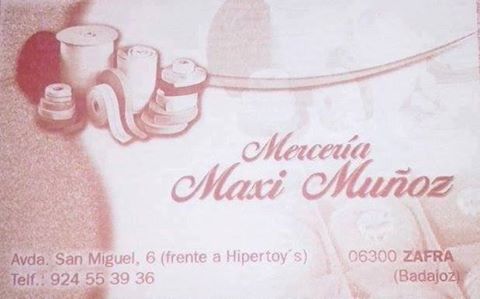 Agradecimiento a Mercería Maxi Muñoz