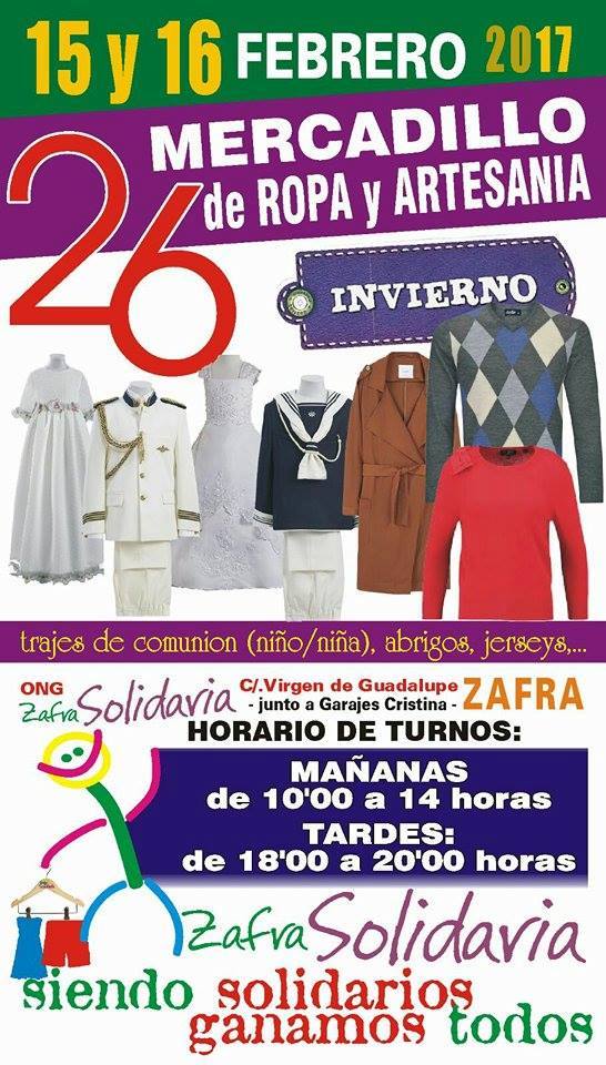 Mercadillo Solidario de Ropa y Artesanía