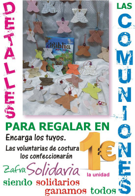 detalles solidarios comunion angelitos artesanales zafra solidaria